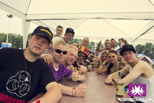 Tält på campingen vid Defqon.1