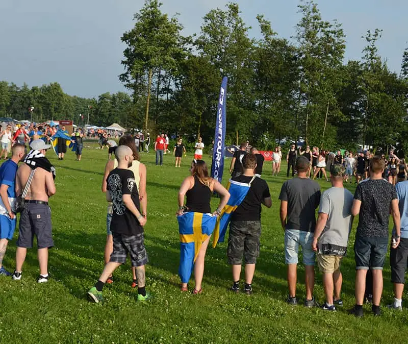 Getting ready for the midsummer dance at Defqon.1 2016