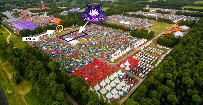 Map of Coretours camp