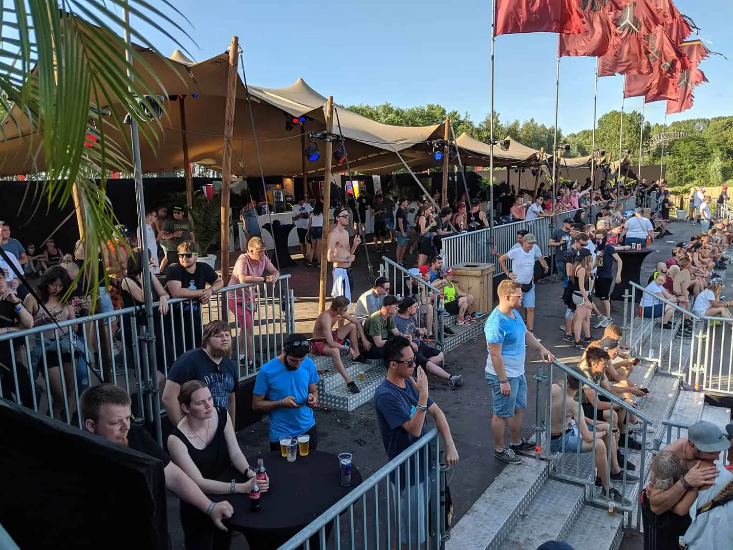 The premium stand at the Defqon.1 main stage