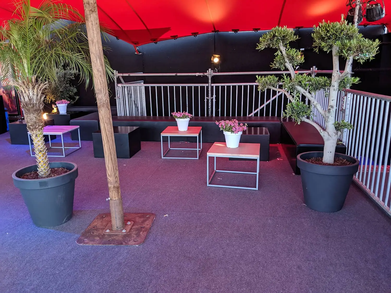 Seating on the VIP stand at Defqon.1